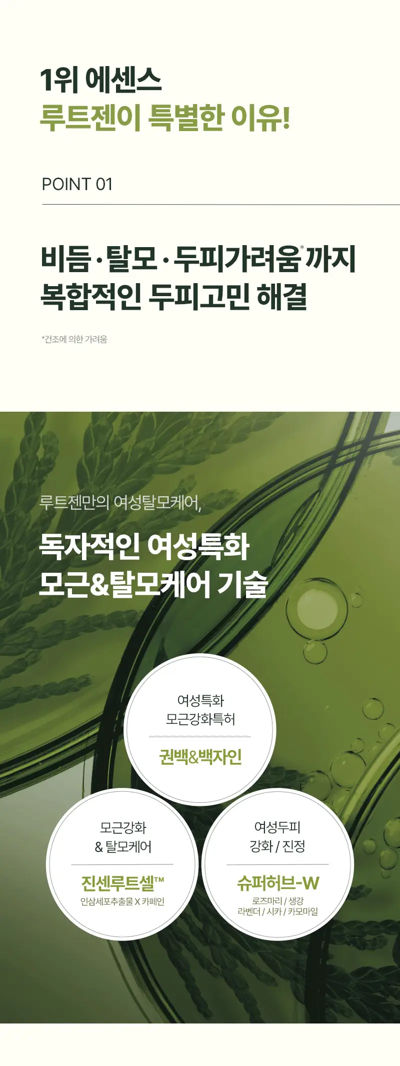 [단독기획] 려 루트젠 탈모전문케어 두피에센스 80ML(+샴푸 100ML) 기획 상세페이지 8